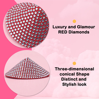 Collant Adhésif Silicone Mamelon Pasties Réutilisable Sexy Seins Mamelon Couverture En Gros Bijoux Pasties Mamelon Couverture Diamants