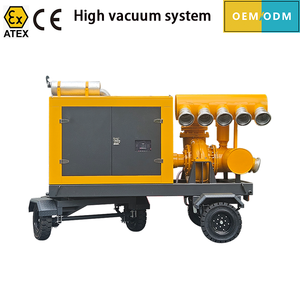 Pompe à eau centrifuge auto-amorçante automatique avec pompe d'assistance à vide pour la construction - Product Image 1