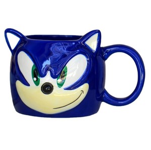 <span class=keywords><strong>Tasse</strong></span> de hérisson d'animation d'usine <span class=keywords><strong>tasse</strong></span> de poupée en céramique d'animation bleue - Product Image 1