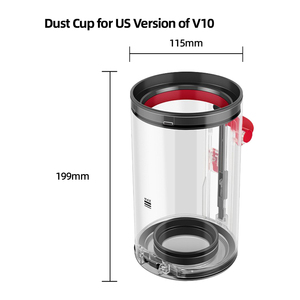 Poubelle de rechange pour <span class=keywords><strong>aspirateur</strong></span> <span class=keywords><strong>Dyson</strong></span> V10 US, bac <span class=keywords><strong>à</strong></span> poussière, réservoir, version canister - Product Image 6