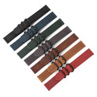 Bracelet de montre en cuir pleine fleur de vachette pleine fleur, plusieurs couleurs et tailles, cuir Crazy Horse vintage, accessoires spéciaux