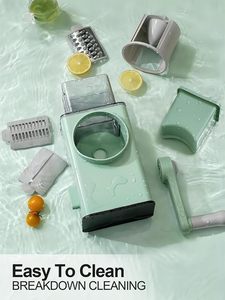 Multi-Function Manual Roller Time-And Labor-Saving Eco-Friendly Cheese Grater <b>Vegetable</b> Slicer Made of Durable PP Plastic - Product Image 3
