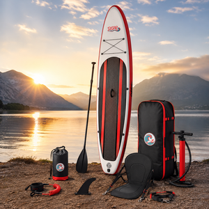 Planche de <span class=keywords><strong>paddle</strong></span> gonflable sur mesure d'usine OEM 10'6" 6 <span class=keywords><strong>pouces</strong></span> d'épaisseur en PVC Drop Stitch, faible MOQ, logo personnalisé, vente en gros - Product Image 3