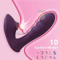 Angela Anti-Rutsch-Stick aus Silikon und Acryl mit 10 Frequenzen, Saugfunktion + Mehrfach-Vibration, USB-Magnetladung, täglich wasserdicht