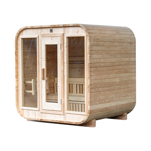 Cabine de sauna extérieure en pin thermo-traité à <span class=keywords><strong>prix</strong></span> de gros pour le bien-être à domicile et au jardin, sauna en bois pour 4 personnes - Product Image 2