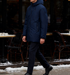 Chaqueta de Plumón Impermeable, <span class=keywords><strong>Parka</strong></span> Larga para <span class=keywords><strong>Hombre</strong></span>, Diseño Personalizado con Logotipo, para Deportes al Aire Libre, Invierno, Montañismo, Cálida, Reversible, con Capucha Estilo Safari - Product Image 3