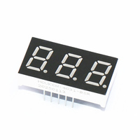 Layar LED 7 Segmen 3 Digit 0,4 Inci Berkinerja Tinggi Houkem-4031-BB Layar LED Angka Digunakan untuk Voltmeter Tabung Digital