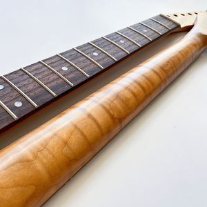 <span class=keywords><strong>Manche</strong></span> de guitare électrique TL 22 frettes en érable flammé torréfié avec touche en <span class=keywords><strong>palissandre</strong></span> pour composant de guitare - Product Image 5