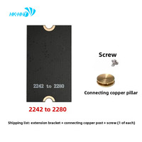 Adaptor/Kartu Ekstensi Bracket SSD HK-HHT M2 MVNE NGFF untuk Bracket Ekstensi 2230/2242/2280 untuk Desktop