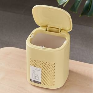 Cubo de Basura Portátil Mip con Apertura a Presión, 4L, Cilíndrico, para Uso en Interiores, Oficina, Hogar, Dormitorio - Product Image 2