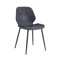 Chaises de salle à manger moderne sur pieds en métal pour café et restaurant chaises de usine en tissu vente en gros