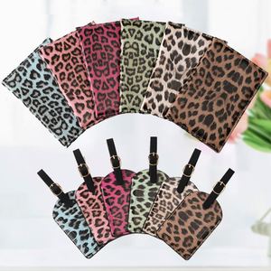 <b>Leopard</b> <b>Print</b> Passport Protective Cover Travel Passport Holder Wallet Gift PU Leather Passport Cover with Luggage Tag - Product Image 1
