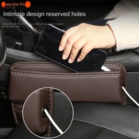 Boîte de rangement multifonctionnelle en cuir PU pour sièges de voiture Organisateur pratique avec finition étanche Organisateur pour les espaces de sièges de voiture