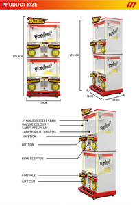 Máquina de Grúas Premium para 4 Jugadores con Ruedas, Diseño Portátil, Colocación Flexible para Mercados Nocturnos y Exposiciones - Product Image 2