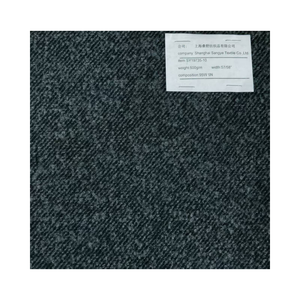 Tessuto in lana con tessuto monouso grigio scuro in saia per donne uomini e ragazze giacche stile invernale <span class=keywords><strong>cappotto</strong></span> indumento - Product Image 1