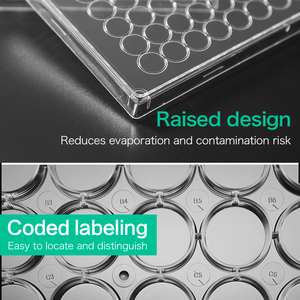 Plaque 96 puits Vente directe d'usine Plaque de culture stérile Équipement de laboratoire Culture cellulaire Bioréacteur Plat de culture cellulaire - Product Image 6