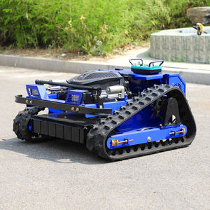 จัดส่งฟรีอินฟรอนต์500มม. ความกว้างรีโมทเครื่องตัดหญ้า RC หุ่นยนต์ตัดหญ้าภูมิประเทศทั้งหมดใช้ในบ้านชุดใบมีดรถปราบดิน - Product Image 5