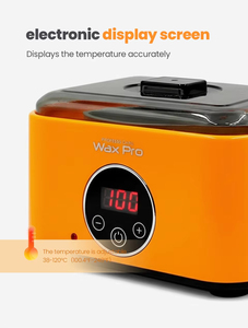 Digital Display <b>Wax</b> Heater with 38-120°C Adjustable Temperature for Hair Removal Waxing at Home or Salon - Product Image 2