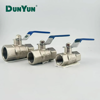 Vanne à boisseau sphérique en laiton forgé à chaud, personnalisable en usine, avec levier allongé et filetage femelle pour eau, gaz, huile, OEM ODM