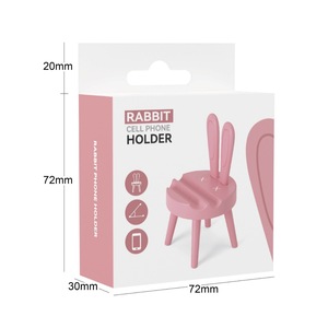 डेस्क होम ऑफिस डेकोर के लिए प्यारा हिरण एंटर फोन स्टैंड मिनी स्टूल - Product Image 4
