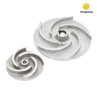 Pièces d'impeller à aubes ouvertes pour pompe centrifuge en acier inoxydable moulé par investissement OEM