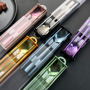 Ensemble de couverts portables en titane avec cuillère et baguettes, ustensiles légers pour pique-nique en plein air, pour étudiants et usage général - Product Image 4