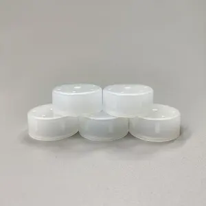 29एमएम टैल्कम पाउडर बोतल कैप्स पीई प्लास्टिक छोटे छेद के साथ नरम पारदर्शी डिस्पेंसिंग क्लोजर