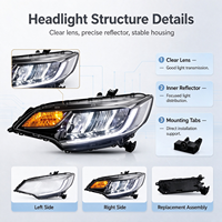 Usine chinoise de pièces d'auto | Kits de carrosserie automobile, phares, phares Full LED | pour Honda CRV CR-V 2017-2021
