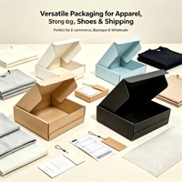 Boîtes d'expédition en carton ondulé personnalisées, durables, pour vêtements et accessoires