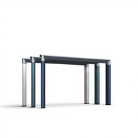 Banc de bureau moderne en métal, tables basses et tables à manger avec revêtement en poudre pour hôtels et bureaux à domicile