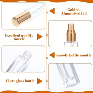 <b>30ml</b> 50ml 100ml Empty Clear Glass Screw Cap <b>Perfume</b> <b>Bottle</b> Cylinder Transparent Spray Screen Printing Custom Logo OEM Available - Product Image 4
