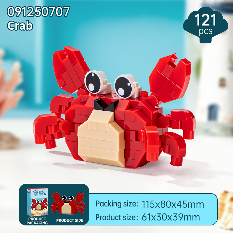 HDX145821 Animaux marins - Crabe 121 pièces