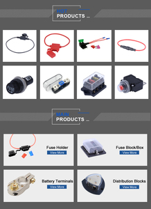 Minibloque de caja a prueba de polvo para coche, soporte de fusibles de audio para coche, bajo voltaje, 12V, 24V - Product Image 4