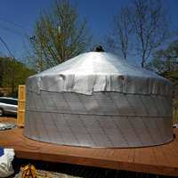 Yurt mongol de luxe, tente quatre saisons, imperméable, coupe-vent, résistante à la neige, triple couche