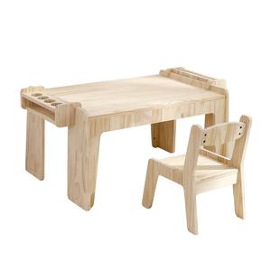 Solid wood <b>study</b> <b>desk</b> and chair set, multi-functional household <b>desk</b> with scroll and pen holder, children's <b>desk</b>, educational - Product Image 3