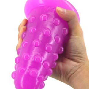 FAAK Lifelike Full of Beads Flexible Soft Anal Stimulation Toys Vagina Massage G-spot Rubber Penis Huge <b>Dildo</b> Adult Sex Toys - Product Image 5