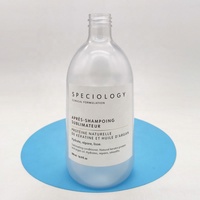Prix d'usine, flacon pompe vide personnalisé de 500 ml en plastique PET mat pour shampooing, gel douche, lotion, pour soins personnels