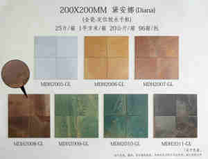 Carrelage en porcelaine pleine masse Diana Series 200x200mm, aspect pierre rustique, carrelage mural décoratif, qualité supérieure pour la décoration intérieure - Product Image 6