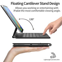 Coque Clavier Magic Sans Fil Livraison Directe en Stock pour iPad Pro 11 Pouces Air 6 5 4 10.9 pour iPad Air 11 Pouces M2 et M3