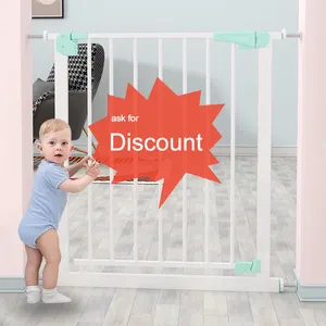 Baby Products of All Types Folding Pet Dog Gates Baby Safety Supplier Pet Friendly Baby Gate Retractable Fence Gate