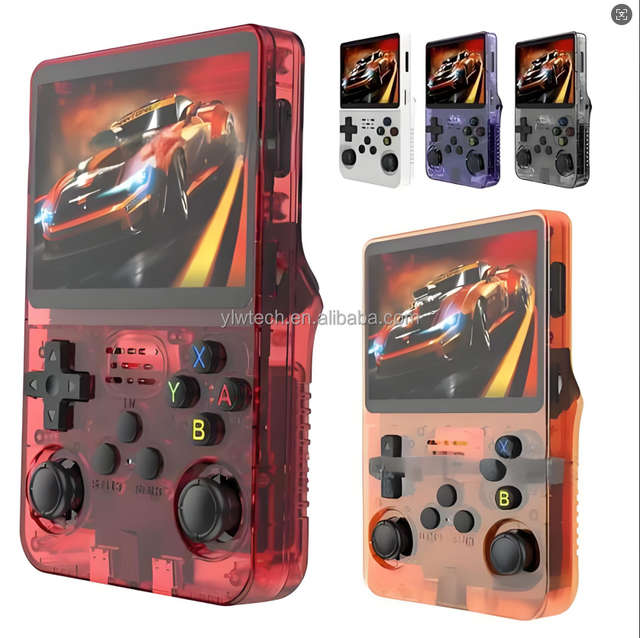 YLW 128G 3.5 Inch IPS Screen R36S Joystick Retro Handheld Game Console Portable Pocket Video Player