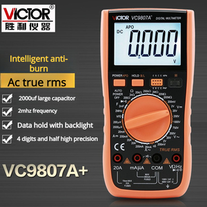 VICTOR VC9806 Evrensel Multimetre - Yüksek Hassasiyetli Dijital 4.5 Haneli Elektrik Test Özel Fonksiyonlu Ölçüm Cihazı - Product Image 4