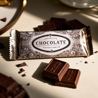 Feuille d'aluminium imprimée personnalisée au fini mat pour emballage de chocolat Sac en mylar étanche à l'humidité de qualité alimentaire