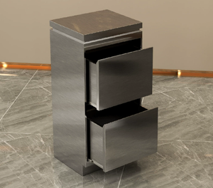 Meuble de rangement en acier inoxydable pour outils de coiffure, étagère de rangement pour salon de coiffure, armoire à outils de coupe de cheveux, rangement spécial - Product Image 1