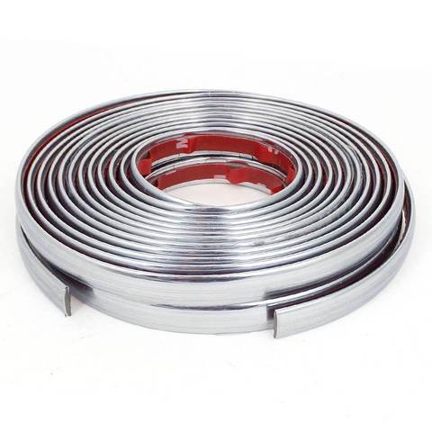 Car Door Edge Scratch Guard 10X15M Car Chrome DIY Reflective Silver Trim Strip for Car Window