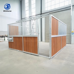 Box de <span class=keywords><strong>chevaux</strong></span> portable et durable avec portes coulissantes, abri extérieur longue durée <span class=keywords><strong>pour</strong></span> <span class=keywords><strong>chevaux</strong></span>, résistant aux intempéries, avec structure <span class=keywords><strong>en</strong></span> acier galvanisé - Product Image 1