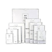 Cadre photo double couche en acrylique haute transparence avec emplacements pour cartes et inserts en papier pour formats A4/A5/A3 – Idéal pour la maison et les fêtes