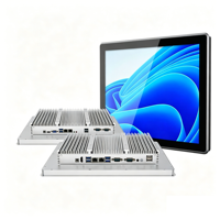 PC Industrial Todo en Uno de 15 Pulgadas con Pantalla Táctil, Intel Core I7, Windows 7, VGA, 4GB de RAM, Resistente al Agua y al Polvo, Construcción Totalmente en Aluminio