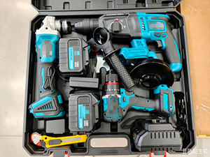Ensemble d'outils à batterie au lithium de qualité supérieure, ultra-rapide, longue durée, à usage flexible, de précision, prêts pour l'atelier, <span class=keywords><strong>18V</strong></span> 20V 21V, équilibre parfait - Product Image 1
