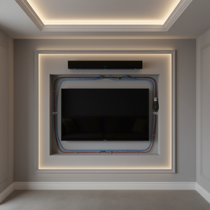 Caja de TV empotrada en la pared Vevor de 9 pulgadas, caja de plástico para cine en casa con cubierta - Product Image 2